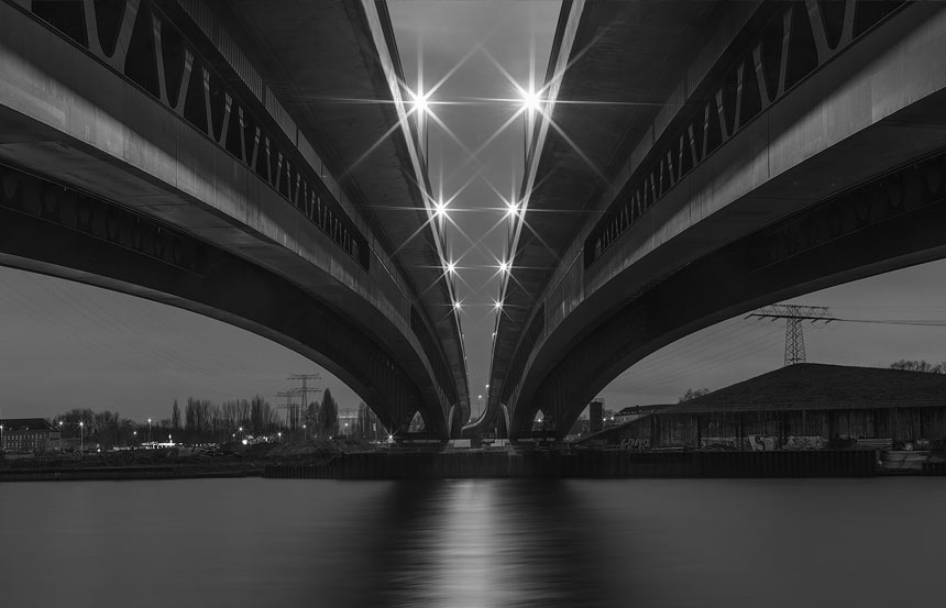 Berlin, Spree-Bridge, at Night